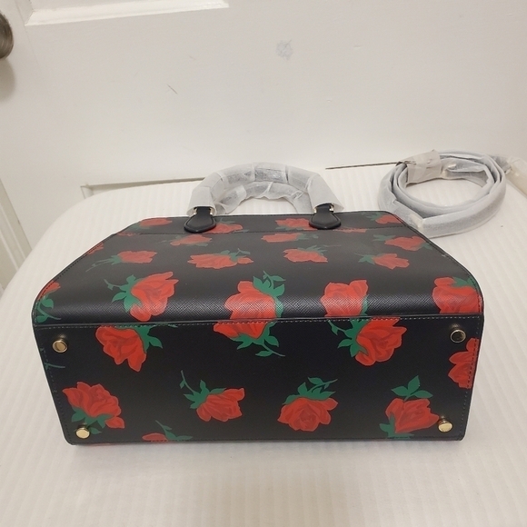 NWOT Kate Spade New York Madison Rose Toss Printed Medium Satchel, Unique - Picture 4 of 11